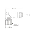 Ip67 Screw Thread Terminal Connector Cable